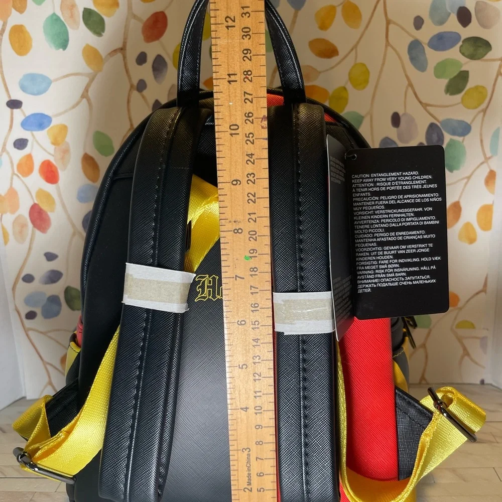 Loungefly Queen of Hearts Character Mini Backpack - Red, Yellow, Black, Green